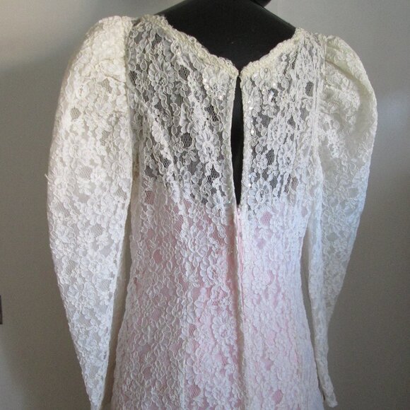 Vintage Eugene Alexander White Formal Gown - Picture 8 of 14